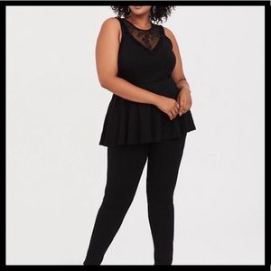 Torrid Lace Peplum Top